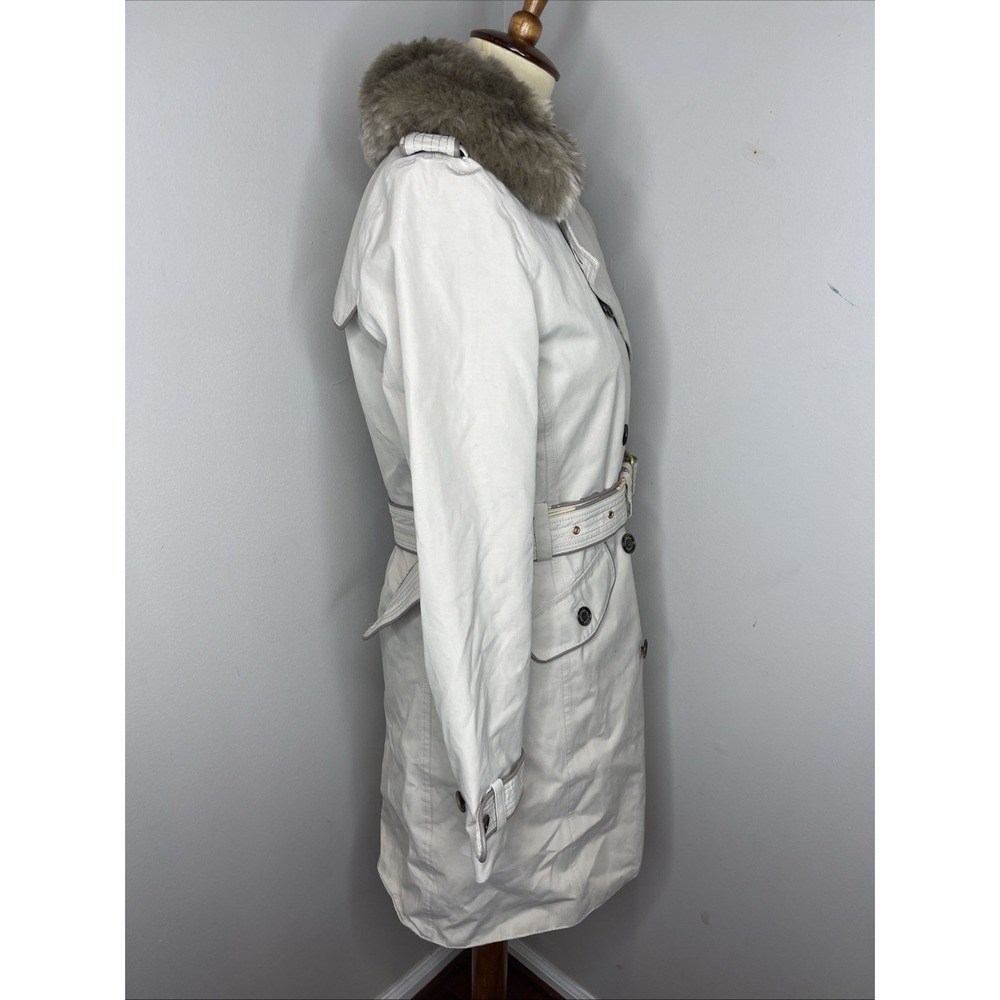 Barbour Brodie Jackie Kakhi Waterproof Fur Colar US 6 *read - Picture 4 of 11